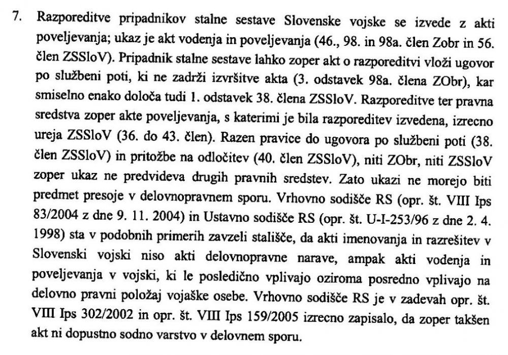 Točka 7. obrazložitve iz sodbe Delovnega in socialnega sodišča