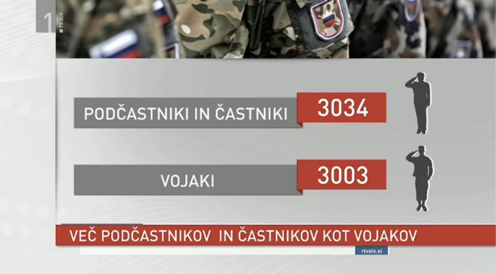V SV je že več podčastnikov in častnikov od vojakov, v Natu je razmerje častnik, podčastnik, vojak enako 1, 2, 5